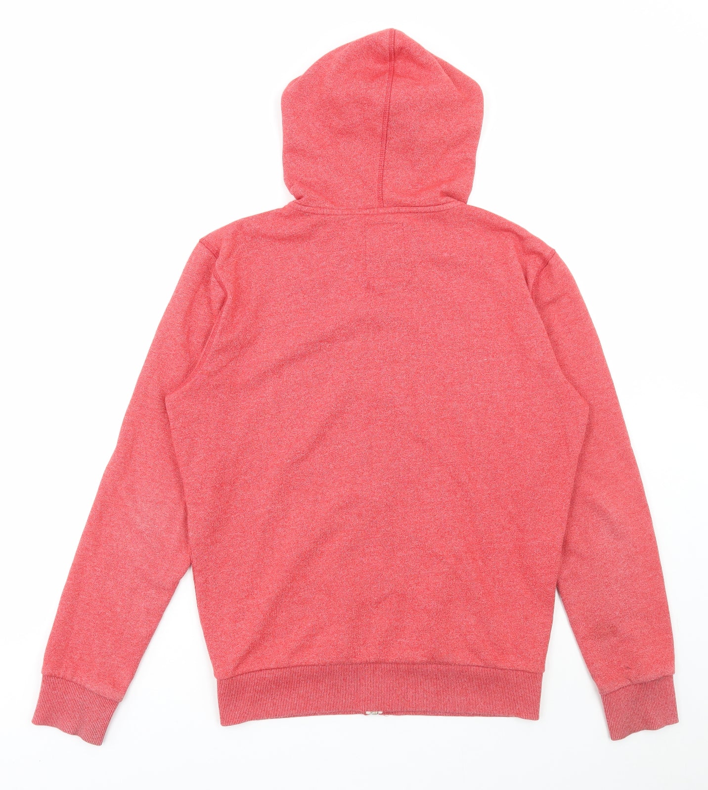 Brookhaven Mens Red Cotton Full Zip Hoodie Size M