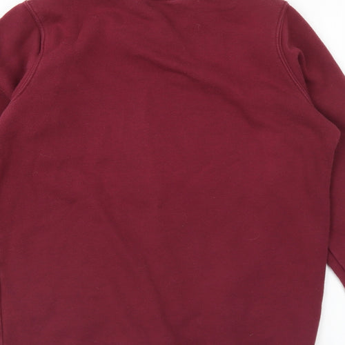 Preworn Boys Purple Cotton Pullover Sweatshirt Size 13 Years Pullover