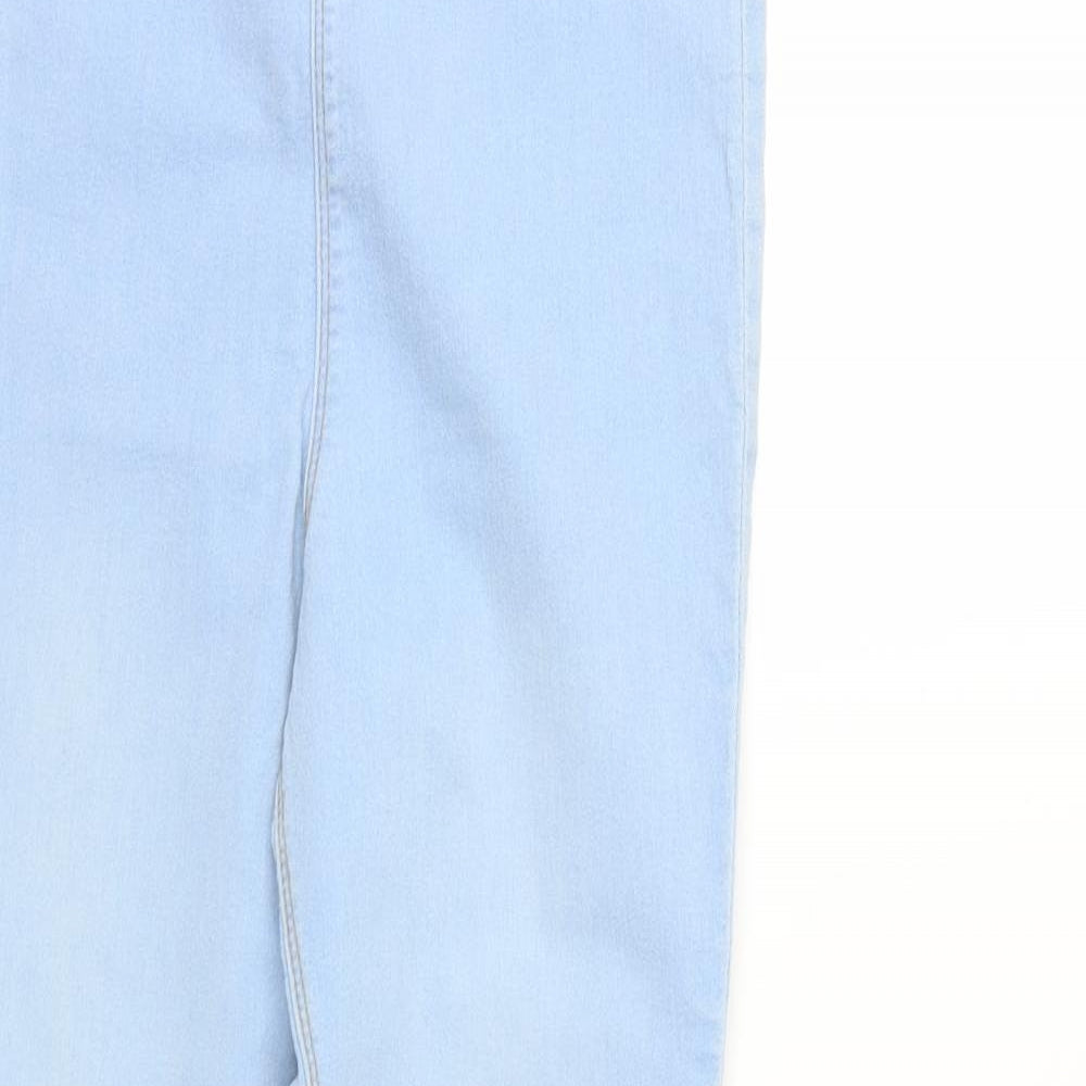 Papaya Womens Blue Cotton Jegging Leggings Size 10 L25 in