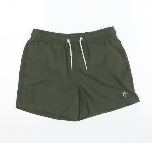 New Look Mens Green Polyester Sweat Shorts Size XS L6 in Regular Drawstring - Swim Shorts