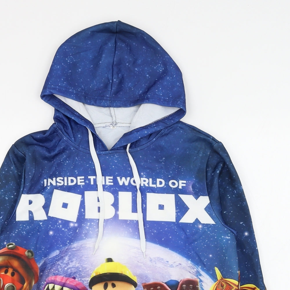 Preworn Boys Blue Polyester Pullover Hoodie Size 3 Years Pullover - Roblox