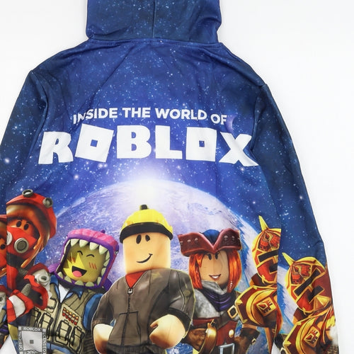 Preworn Boys Blue Polyester Pullover Hoodie Size 3 Years Pullover - Roblox
