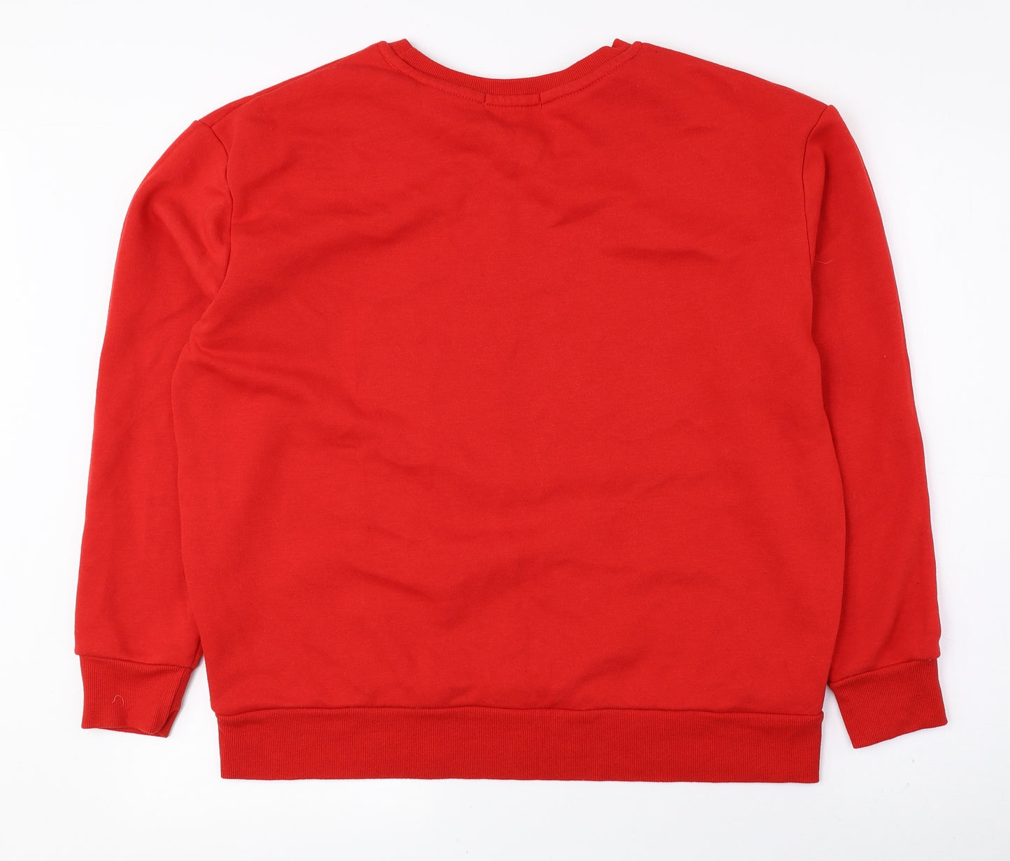 Primark Mens Red Polyester Pullover Sweatshirt Size M