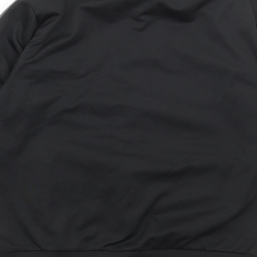 Lonsdale Boys Black Polyester Full Zip Sweatshirt Size 11-12 Years Zip