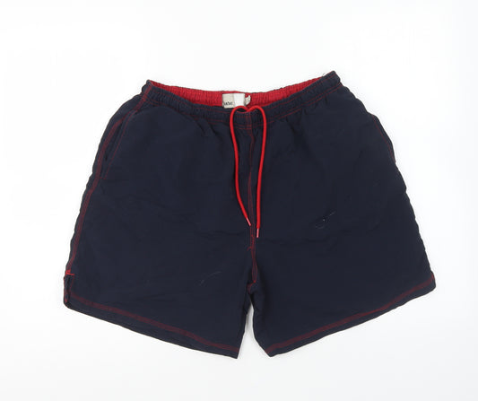Zantes Mens Blue Polyester Sweat Shorts Size L L6 in Regular Drawstring - Swim Shorts