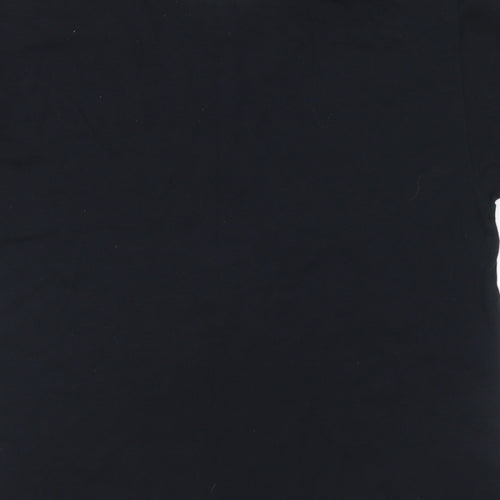 Gildan Mens Black Cotton T-Shirt Size L Round Neck - Police Interceptors