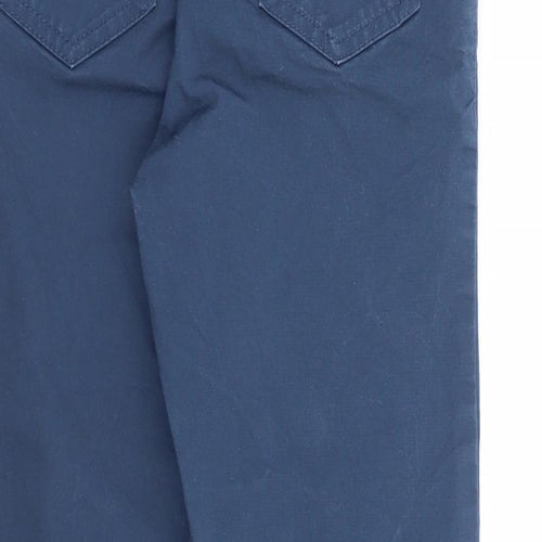 Mothercare Boys Blue Cotton Chino Trousers Size 4-5 Years Regular Button