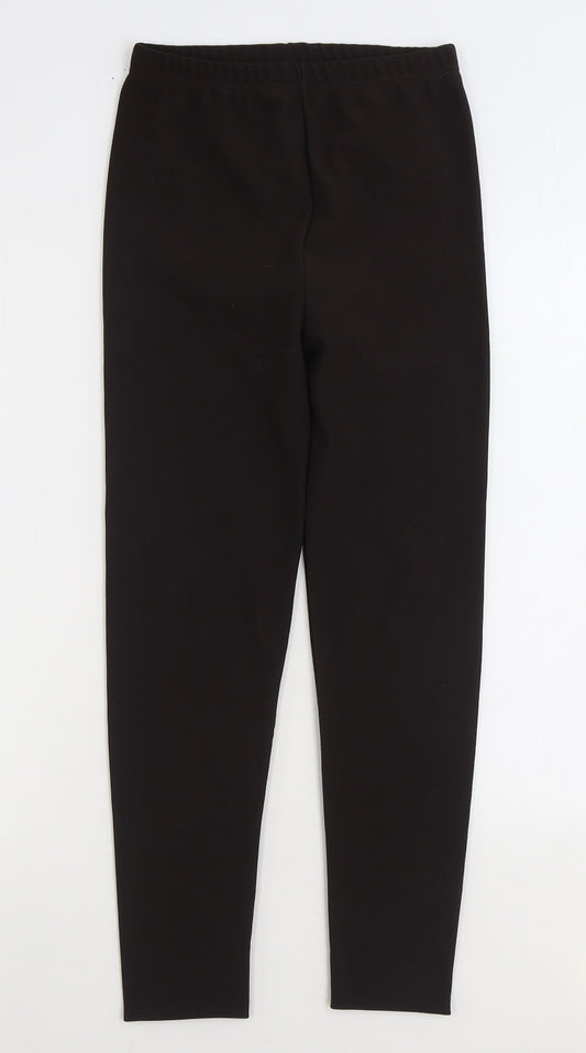 Exit Womens Brown Polyester Jogger Leggings Size S L26 in