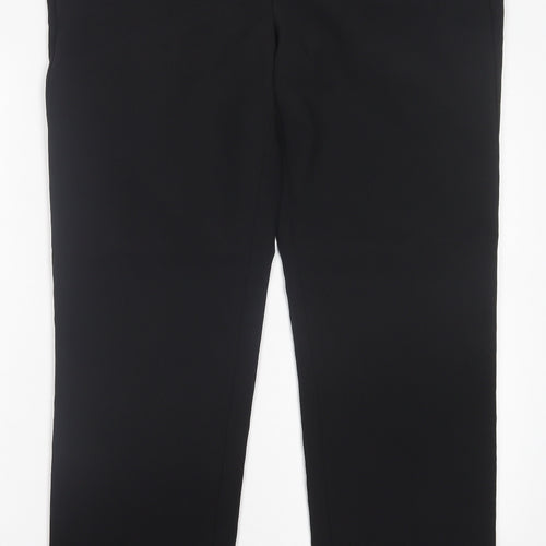 Dunnes Stores Mens Black Polyester Trousers Size 36 in L31 in Regular Button
