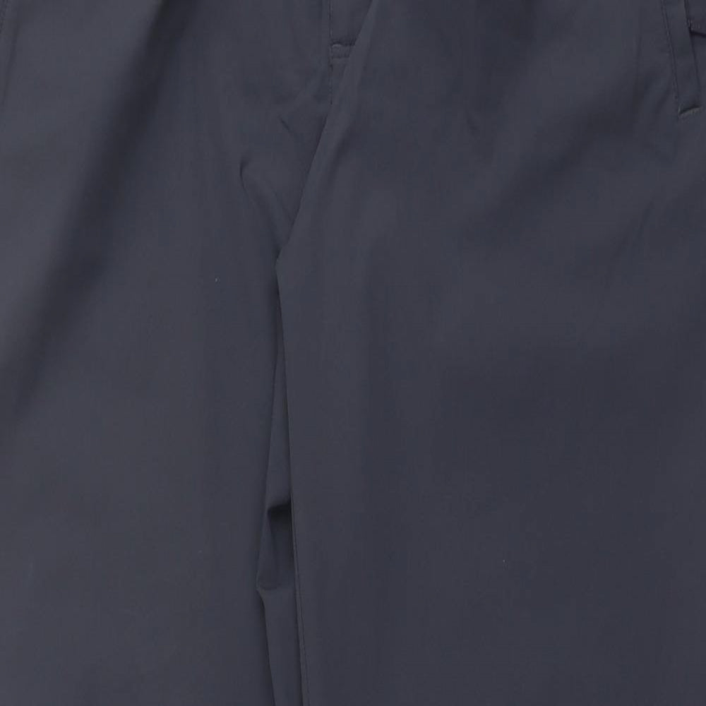 The Redface Mens Blue Polyamide Trousers Size 34 in L32 in Regular Button