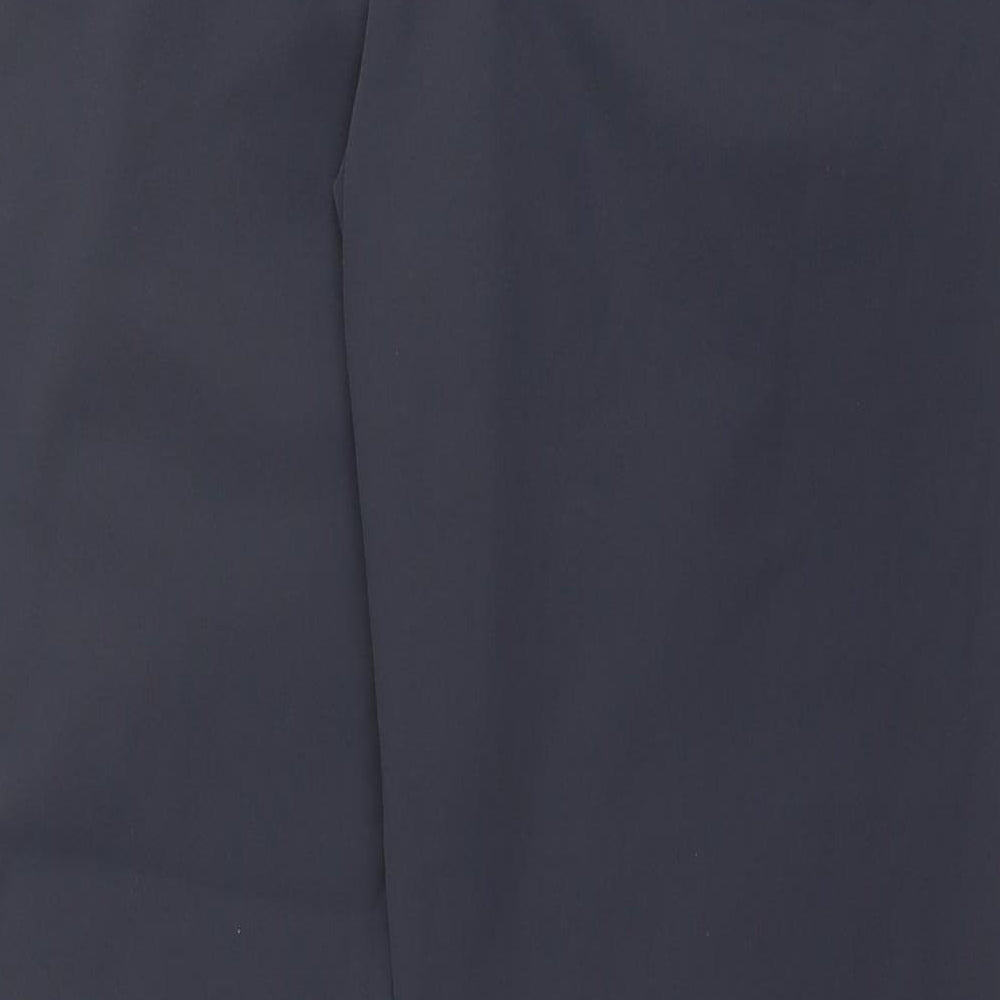 The Redface Mens Blue Polyamide Trousers Size 34 in L32 in Regular Button