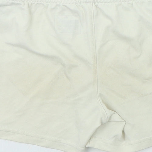 PUMA Boys Ivory Polyester Sweat Shorts Size 5-6 Years Regular - Newcastle United