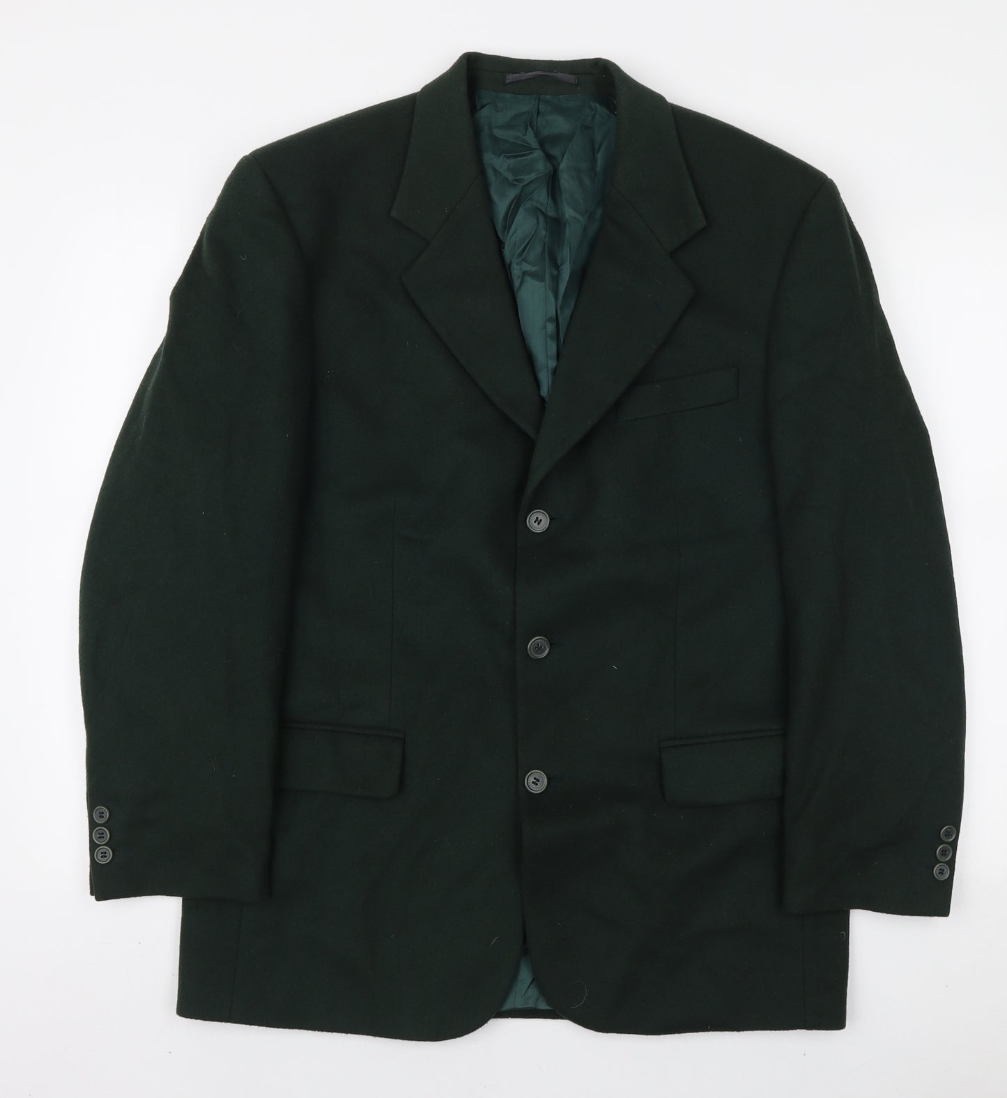 Tom English Mens Green Jacket Blazer Size L Button