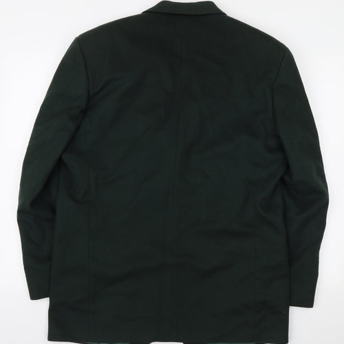 Tom English Mens Green Jacket Blazer Size L Button