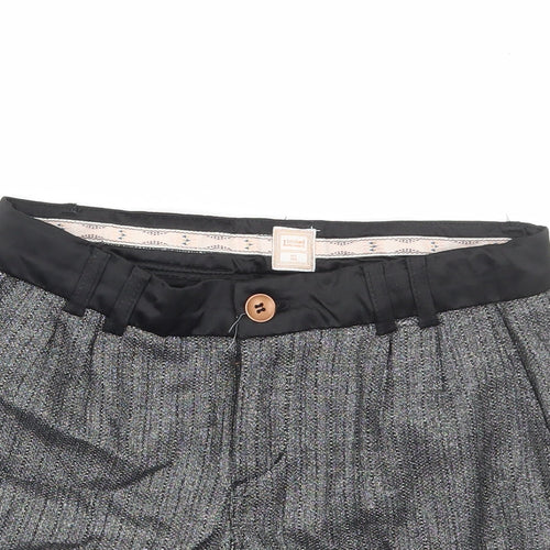 name it Girls Grey Polyester Hot Pants Shorts Size 11 Years Regular Buckle