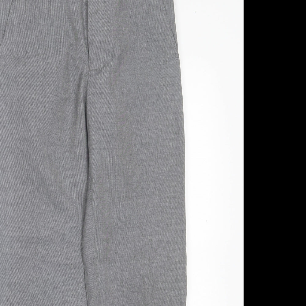 FlipBack Boys Grey Polyester Capri Trousers Size 10 Years Regular Button