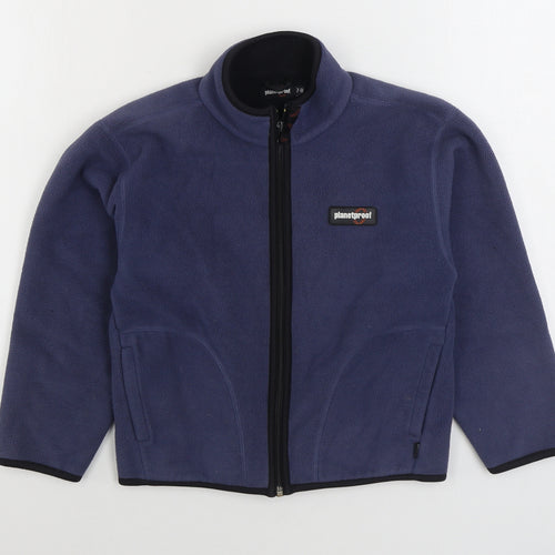 PlanetProof Boys Blue Jacket Size 7-8 Years Zip