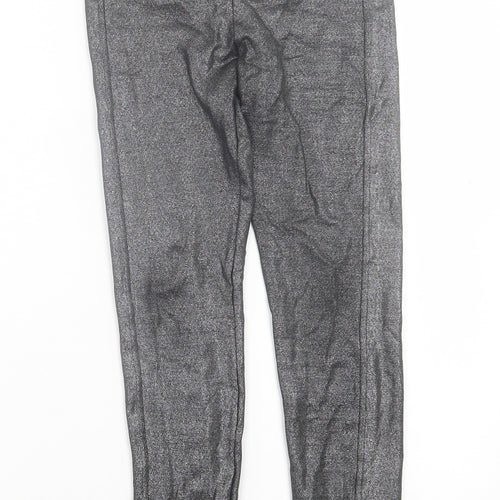 H&M Girls Grey Polyester Capri Trousers Size 12-13 Years Regular Pullover