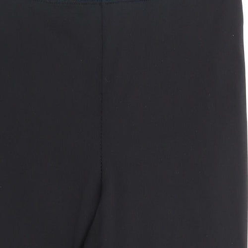 FOREVER 21 Womens Black Polyester Cropped Leggings Size S L19 in Regular Pullover