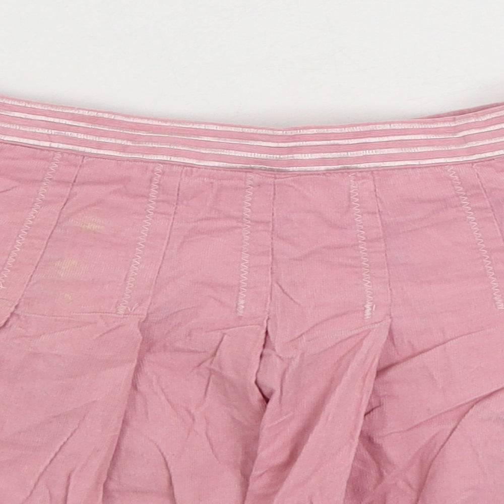 Campus Girls Pink Cotton Pleated Skirt Size 5 Years Regular Zip