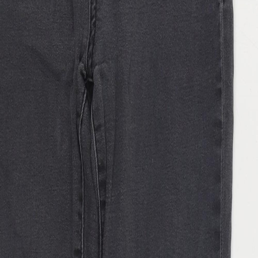 Sportsgirl Womens Black Cotton Skinny Jeans Size 8 L28 in Regular Zip