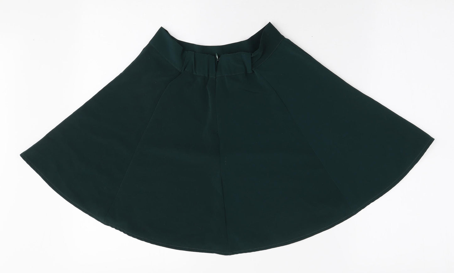 Brandy Melville Womens Green Polyester Skater Skirt Size 24 in Zip