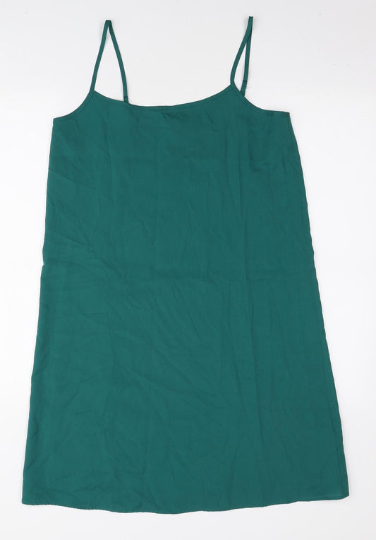 Marks and Spencer Womens Green Polyester Cami Dress Size 10