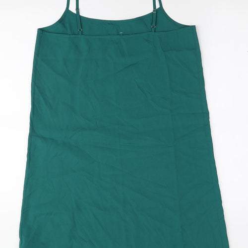 Marks and Spencer Womens Green Polyester Cami Dress Size 10