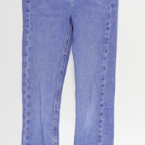 915 Generation Girls Blue Cotton Skinny Jeans Size 11 Years Regular Zip