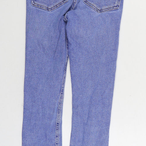 915 Generation Girls Blue Cotton Skinny Jeans Size 11 Years Regular Zip