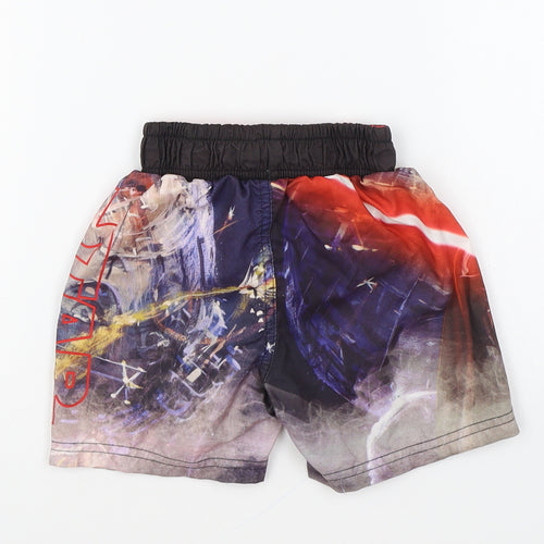 Star Wars Boys Multicoloured Polyester Sweat Shorts Size 3 Years Regular Drawstring - Swim Shorts
