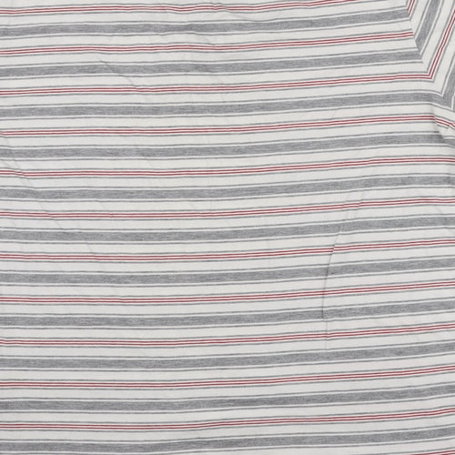 Burton Mens Multicoloured Striped Cotton Polo Size L Collared Button