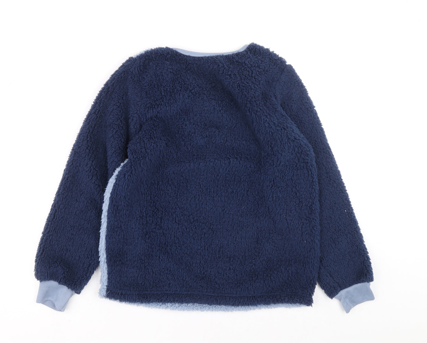 LILY&DAN Boys Blue Round Neck Polyester Pullover Jumper Size 11-12 Years Pullover - All Star 04