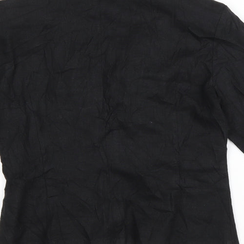 Steilmann Womens Black Jacket Blazer Size 6 Button