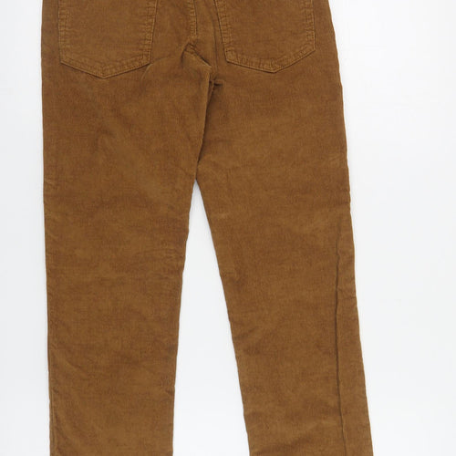 Gap Girls Brown Cotton Chino Trousers Size 14-15 Years Regular Button