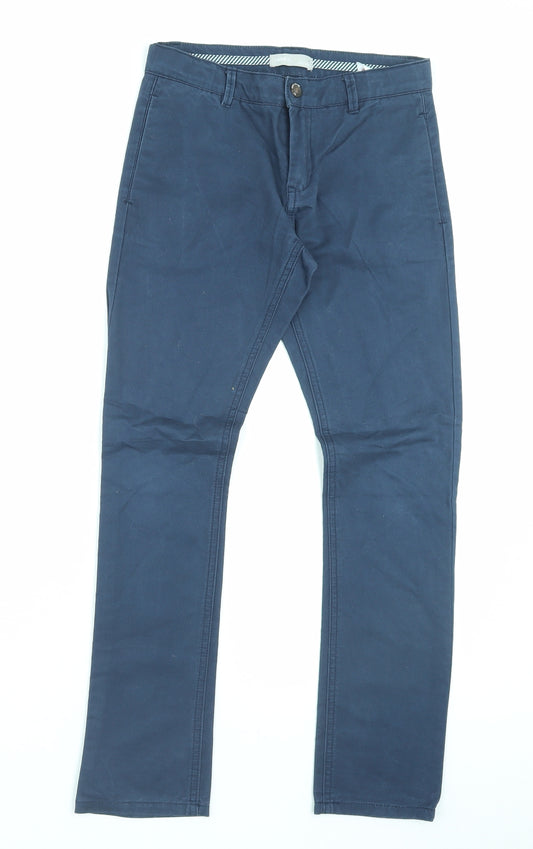 name it Boys Blue Cotton Capri Trousers Size 10 Years Regular Hook & Eye