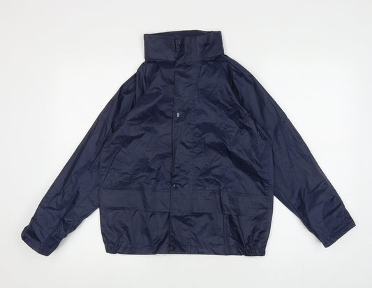 Wetplay Boys Blue Rain Coat Coat Size 7-8 Years Zip