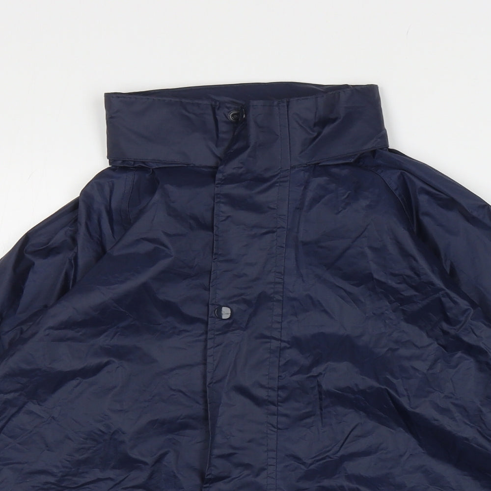 Wetplay Boys Blue Rain Coat Coat Size 7-8 Years Zip