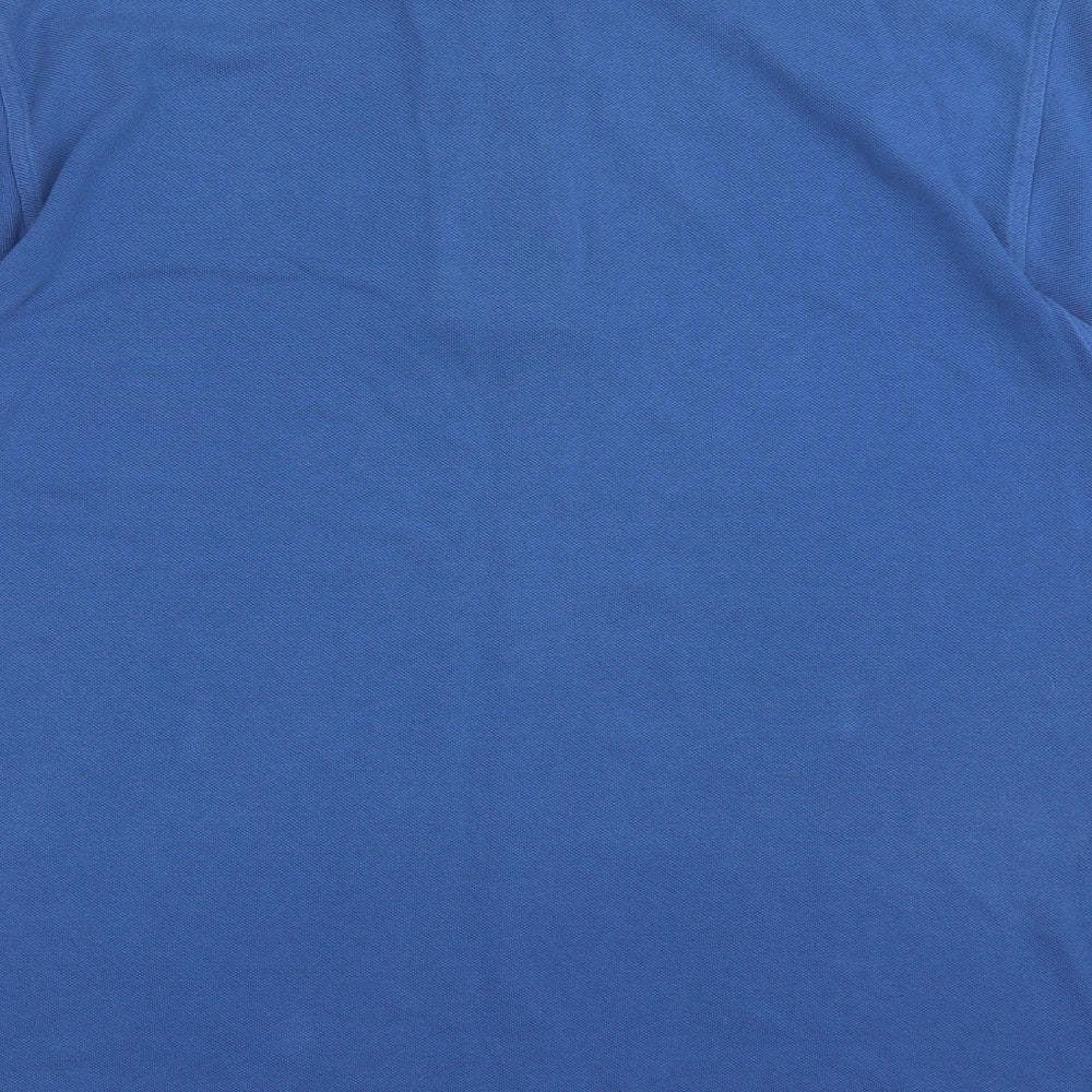 Cutter & Buck Mens Blue Cotton Polo Size L Collared Pullover