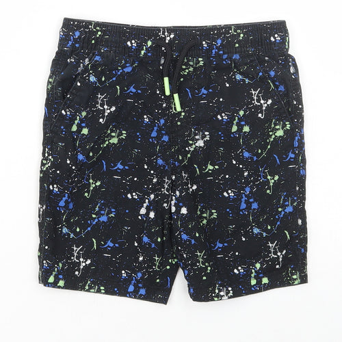 Primark Boys Multicoloured Geometric Polyester Sweat Shorts Size 6-7 Years Regular Drawstring