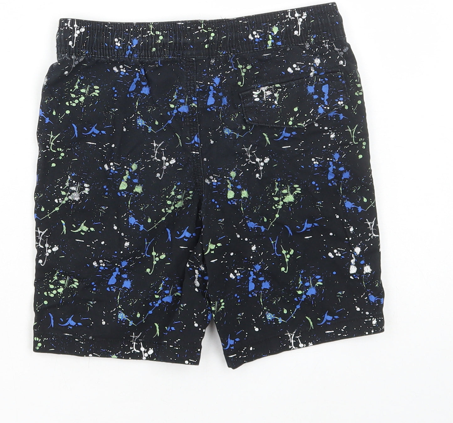 Primark Boys Multicoloured Geometric Polyester Sweat Shorts Size 6-7 Years Regular Drawstring