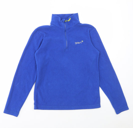 Gelert Boys Blue Polyester Pullover Sweatshirt Size 11-12 Years Zip