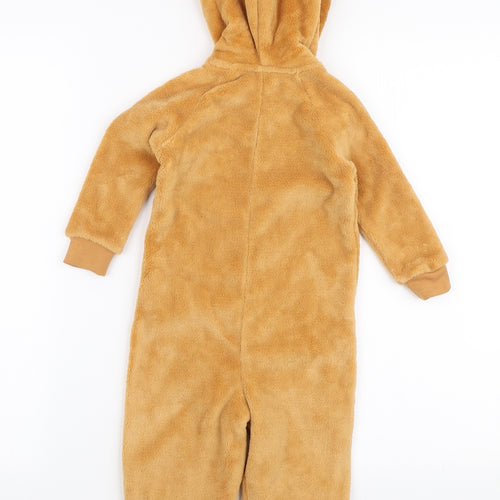 George Girls Brown Solid Polyester Robe One Piece Size 12-18 Months Zip - Blush Pudsey