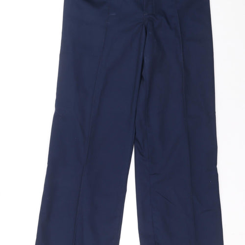 Harpoon Mens Blue Cotton Trousers Size 32 L30 in Zip