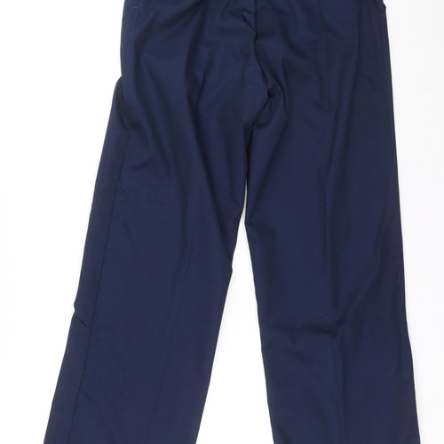Harpoon Mens Blue Cotton Trousers Size 32 L30 in Zip