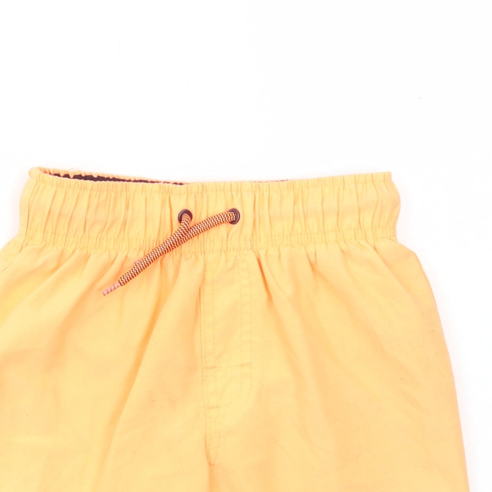 Primark Boys Orange Polyester Sweat Shorts Size 4-5 Years Regular Drawstring - Swim Shorts