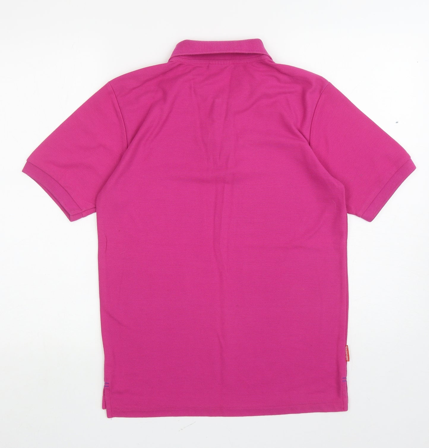 Slazenger Mens Pink Polyester Polo Size S Collared Button