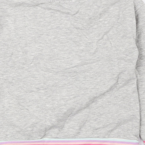 George Girls Grey Cotton Pullover Sweatshirt Size 6-7 Years Pullover - Nap Queen