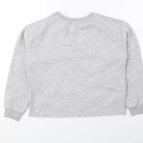 George Girls Grey Polyester Pullover Sweatshirt Size 5-6 Years Pullover - Brooklyn