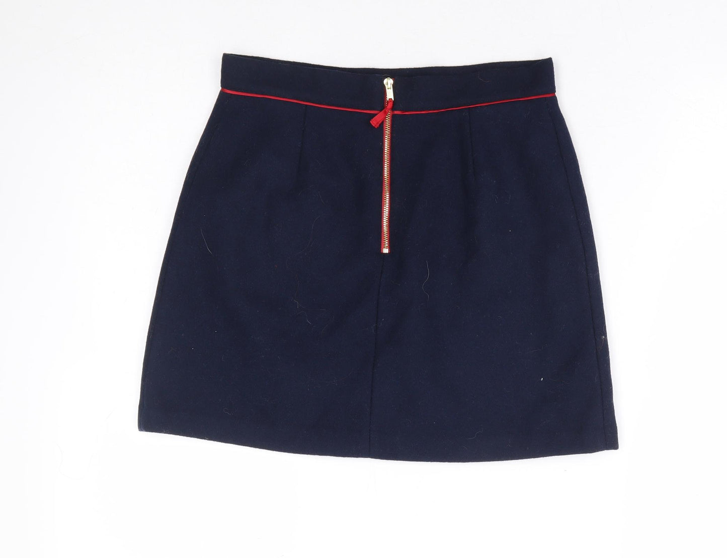Autograph Girls Blue Polyester A-Line Skirt Size 11-12 Years Regular Zip